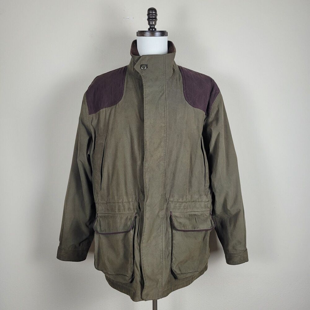 VTG Cabellas Jacket Mens Large Olive Hunting Outdoor Utility Field Thinsulate